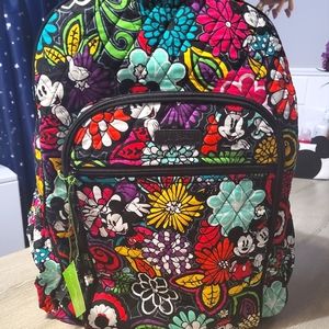 Vera Bradley Disney Mickey and Minnie Mouse New Backpack.